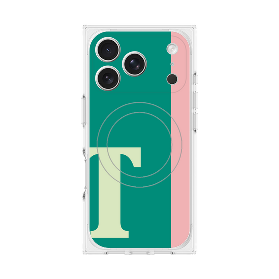 Premium Square Case with MagSafe［ Original - initial color line - T green ］
