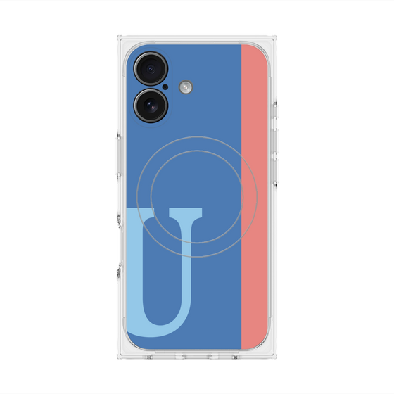 Premium Square Case with MagSafe［ Original - initial color line - U blue ］