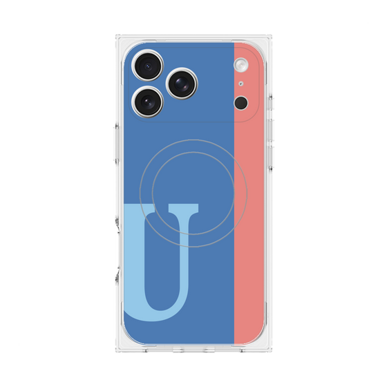 Premium Square Case with MagSafe［ Original - initial color line - U blue ］
