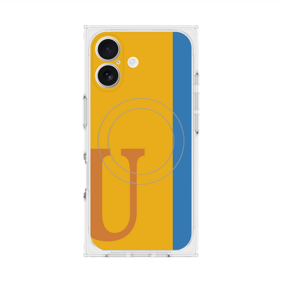 Premium Square Case with MagSafe［ Original - initial color line - U orange ］