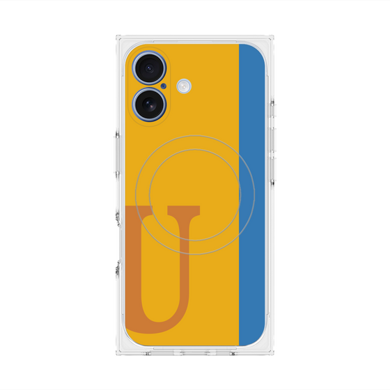 Premium Square Case with MagSafe［ Original - initial color line - U orange ］