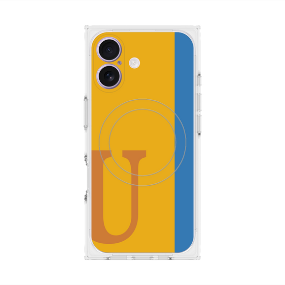 Premium Square Case with MagSafe［ Original - initial color line - U orange ］