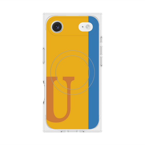 Premium Square Case with MagSafe［ Original - initial color line - U orange ］