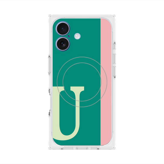 Premium Square Case with MagSafe［ Original - initial color line - U green ］