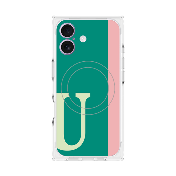 Premium Square Case with MagSafe［ Original - initial color line - U green ］