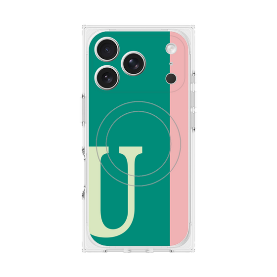 Premium Square Case with MagSafe［ Original - initial color line - U green ］