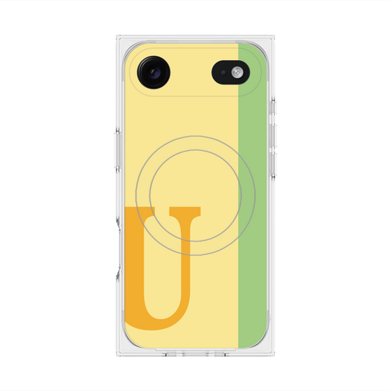 Premium Square Case with MagSafe［ Original - initial color line - U yellow ］