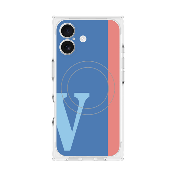 Premium Square Case with MagSafe［ Original - initial color line - V blue ］