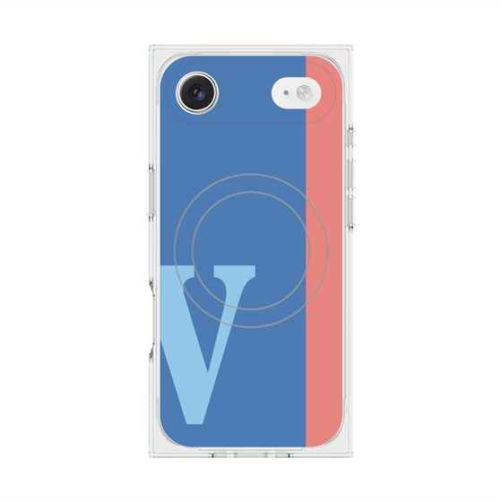 Premium Square Case with MagSafe［ Original - initial color line - V blue ］