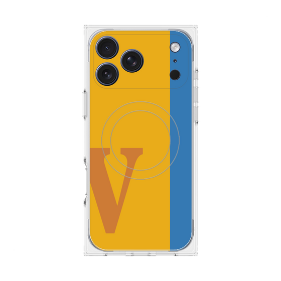 Premium Square Case with MagSafe［ Original - initial color line - V orange ］