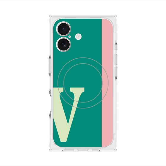 Premium Square Case with MagSafe［ Original - initial color line - V green ］