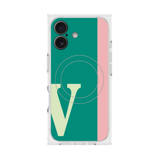 Premium Square Case with MagSafe［ Original - initial color line - V green ］