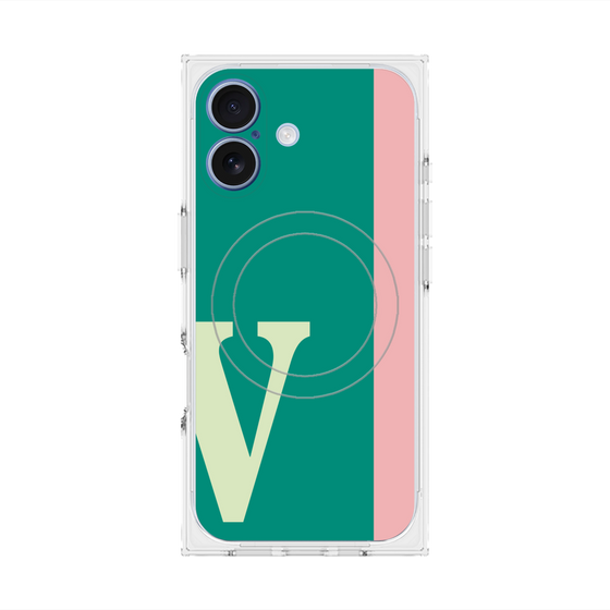 Premium Square Case with MagSafe［ Original - initial color line - V green ］