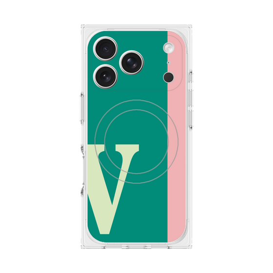 Premium Square Case with MagSafe［ Original - initial color line - V green ］