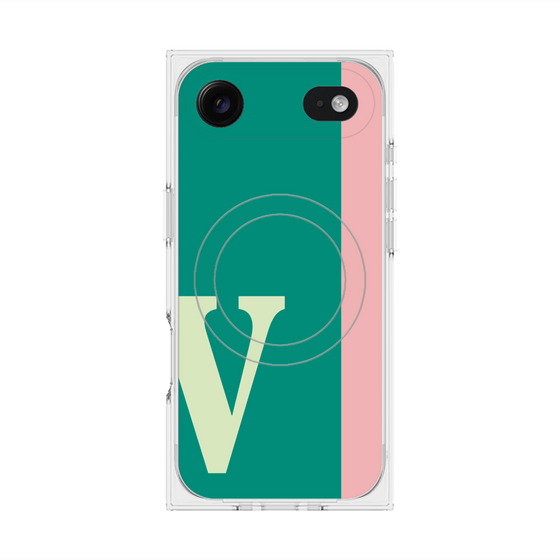 Premium Square Case with MagSafe［ Original - initial color line - V green ］