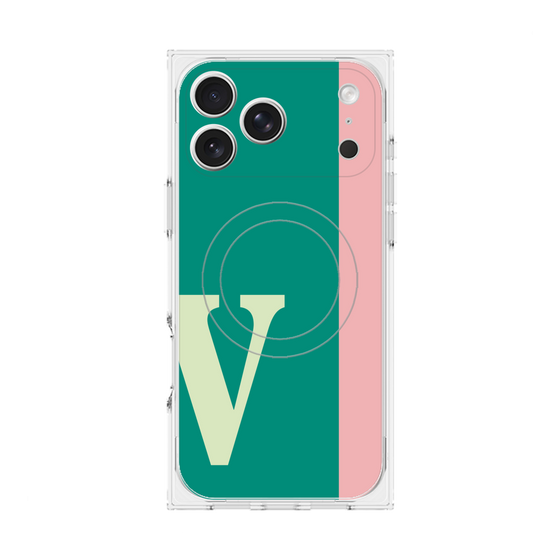 Premium Square Case with MagSafe［ Original - initial color line - V green ］