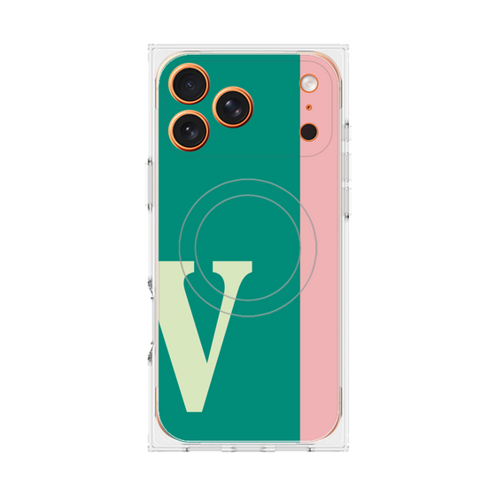 Premium Square Case with MagSafe［ Original - initial color line - V green ］