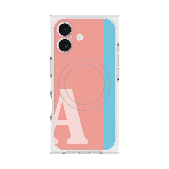 Premium Square Case with MagSafe［ Original - initial color line - A pink ］