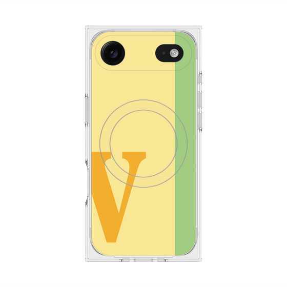 Premium Square Case with MagSafe［ Original - initial color line - V yellow ］
