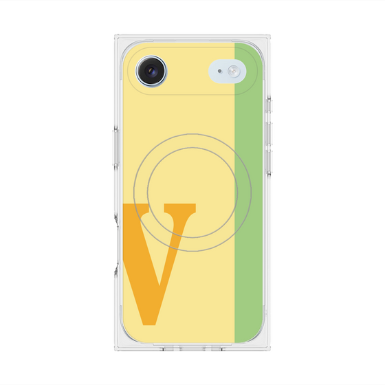Premium Square Case with MagSafe［ Original - initial color line - V yellow ］