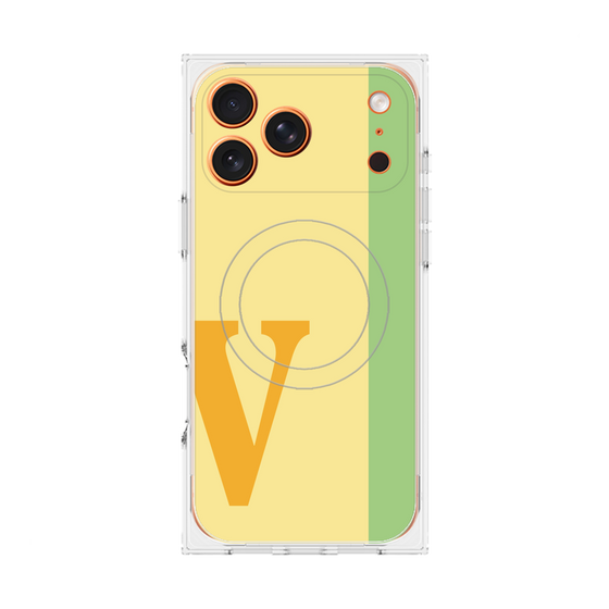 Premium Square Case with MagSafe［ Original - initial color line - V yellow ］