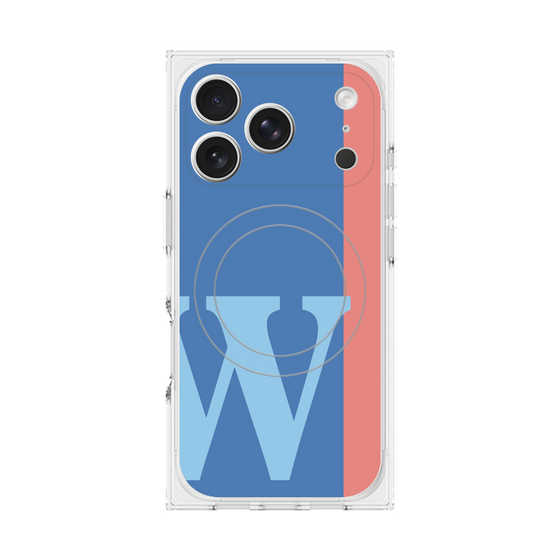 Premium Square Case with MagSafe［ Original - initial color line - W blue ］