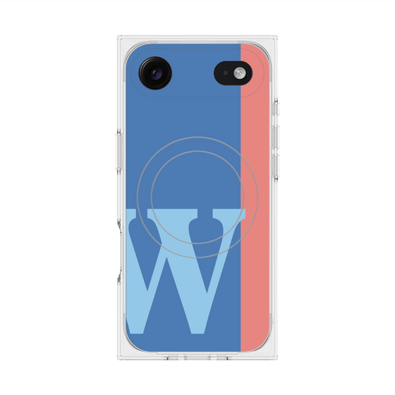 Premium Square Case with MagSafe［ Original - initial color line - W blue ］