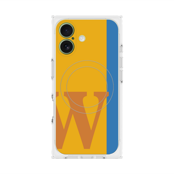 Premium Square Case with MagSafe［ Original - initial color line - W orange ］