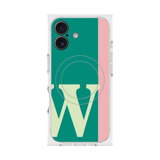 Premium Square Case with MagSafe［ Original - initial color line - W green ］