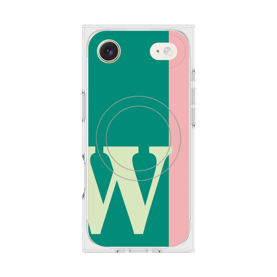 Premium Square Case with MagSafe［ Original - initial color line - W green ］