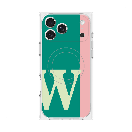 Premium Square Case with MagSafe［ Original - initial color line - W green ］