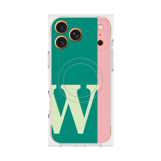 Premium Square Case with MagSafe［ Original - initial color line - W green ］
