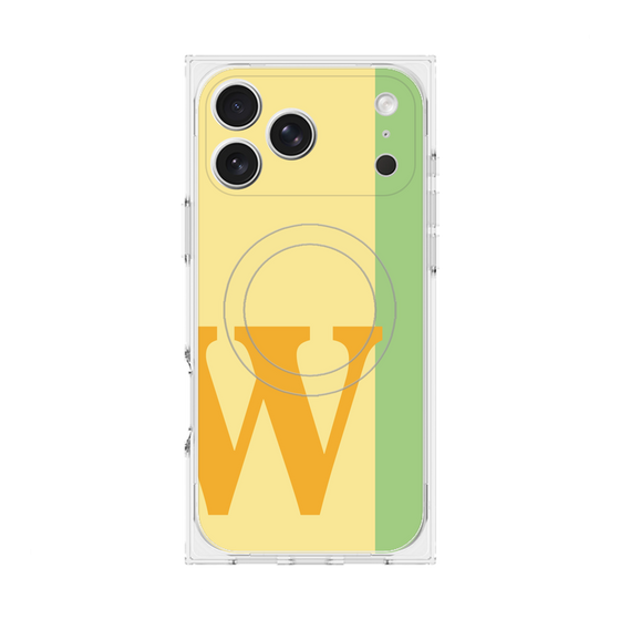 Premium Square Case with MagSafe［ Original - initial color line - W yellow ］