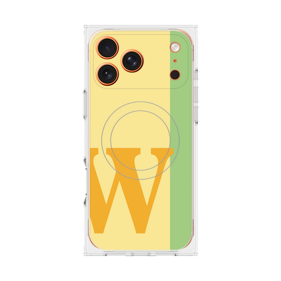 Premium Square Case with MagSafe［ Original - initial color line - W yellow ］