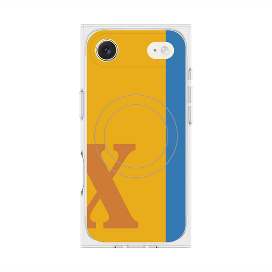 Premium Square Case with MagSafe［ Original - initial color line - X orange ］