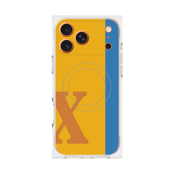 Premium Square Case with MagSafe［ Original - initial color line - X orange ］