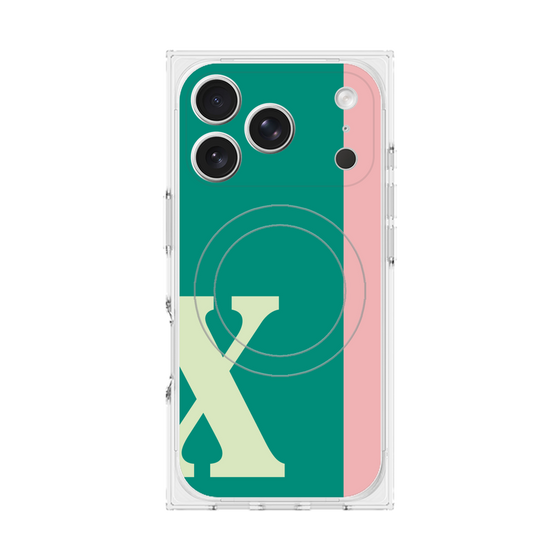 Premium Square Case with MagSafe［ Original - initial color line - X green ］