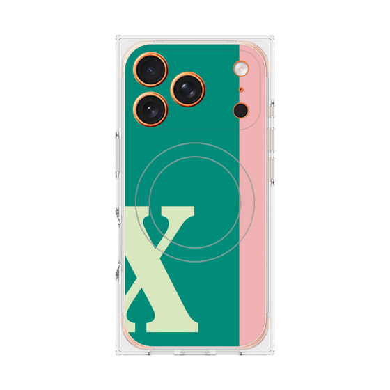 Premium Square Case with MagSafe［ Original - initial color line - X green ］