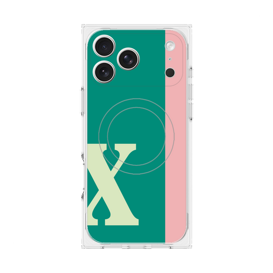Premium Square Case with MagSafe［ Original - initial color line - X green ］