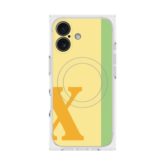 Premium Square Case with MagSafe［ Original - initial color line - X yellow ］