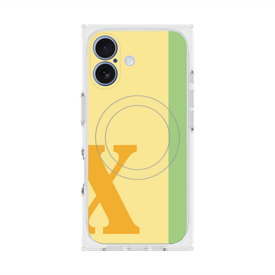 Premium Square Case with MagSafe［ Original - initial color line - X yellow ］