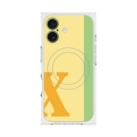 Premium Square Case with MagSafe［ Original - initial color line - X yellow ］