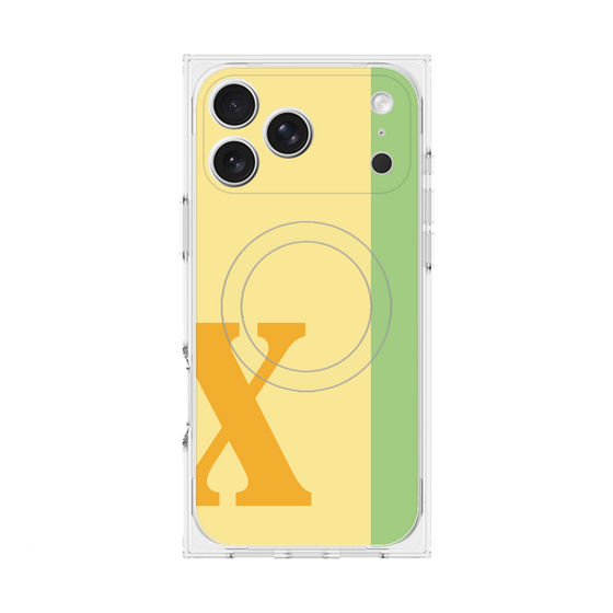 Premium Square Case with MagSafe［ Original - initial color line - X yellow ］
