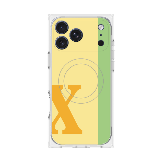 Premium Square Case with MagSafe［ Original - initial color line - X yellow ］