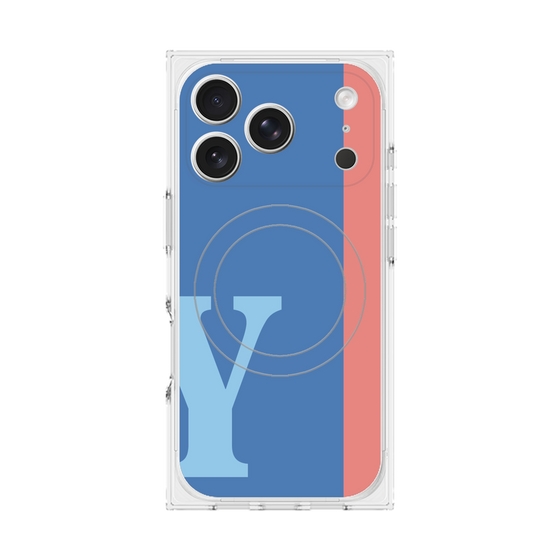 Premium Square Case with MagSafe［ Original - initial color line - Y blue ］