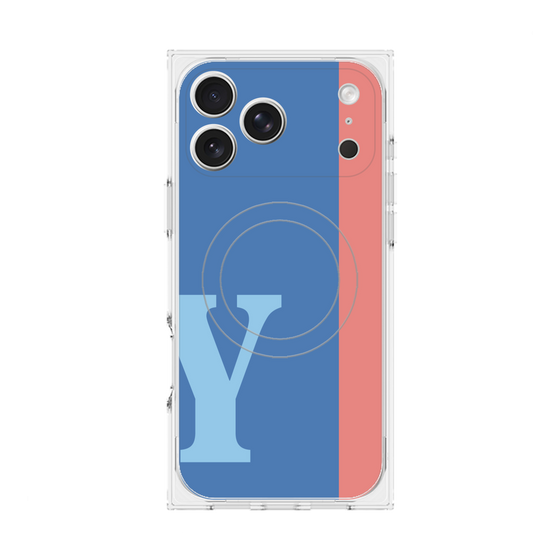 Premium Square Case with MagSafe［ Original - initial color line - Y blue ］