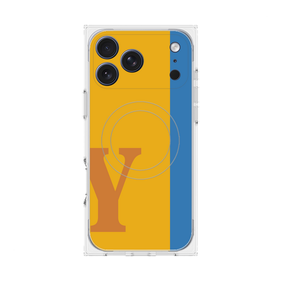 Premium Square Case with MagSafe［ Original - initial color line - Y orange ］
