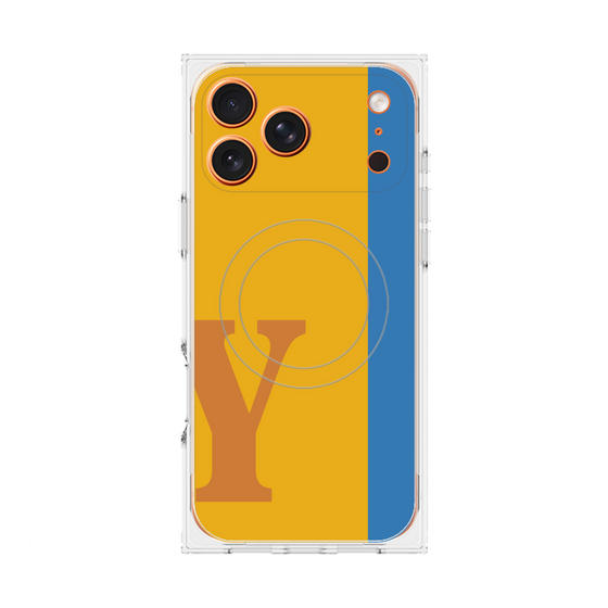 Premium Square Case with MagSafe［ Original - initial color line - Y orange ］