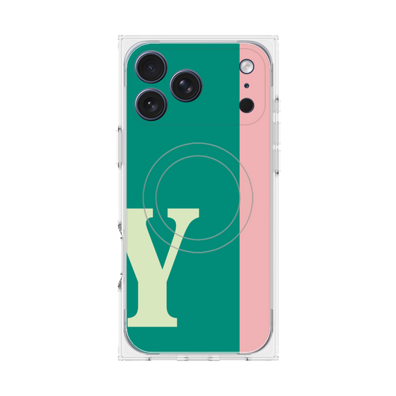 Premium Square Case with MagSafe［ Original - initial color line - Y green ］