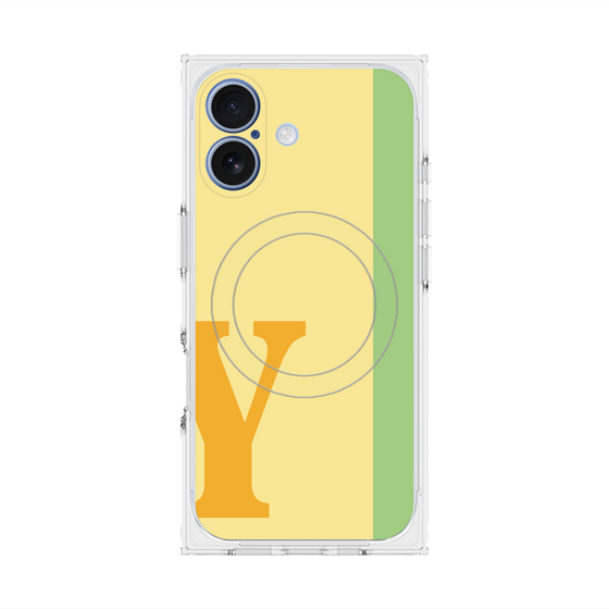 Premium Square Case with MagSafe［ Original - initial color line - Y yellow ］